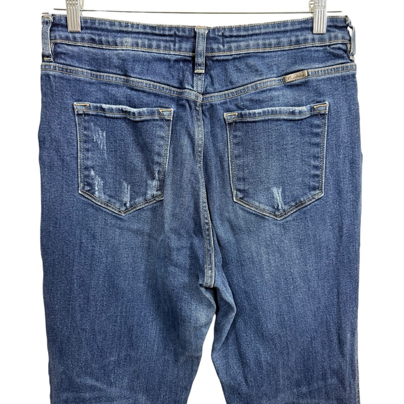 KanCan Bootcut Jeans Size 13/30 Distressed Medium Wash Stretch Denim - Picture 5 of 9